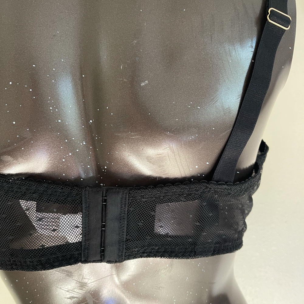 Auden Black Lace Bra 40D - Picture 3 of 9